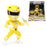 Power Rangers 4-Inch Yellow Ranger Metals Die-Cast Figure   