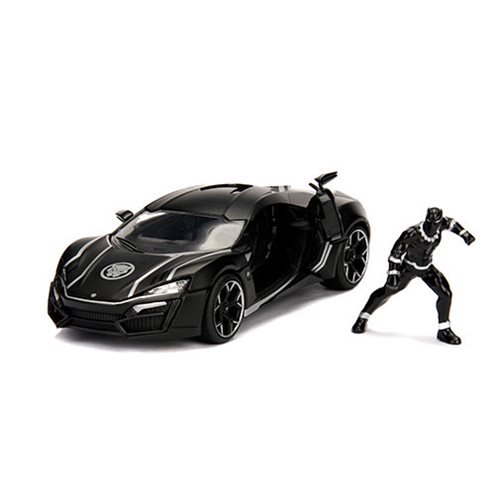 Black Panther Hollywood Rides Lykan 1:24 Vehicle with Figure