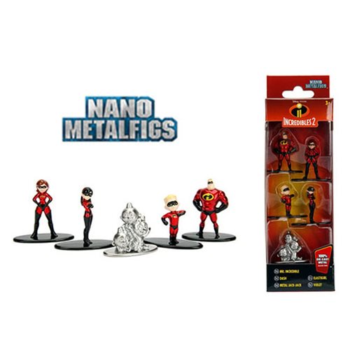 Incredibles 2 Nano Metalfigs Mini-Figure 5-Pack             