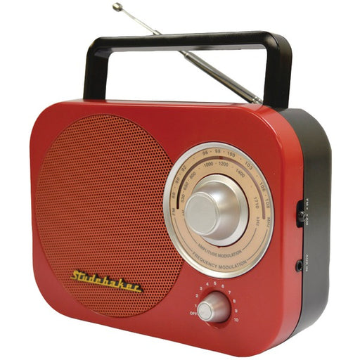 PORT AM/FM RADIO RED