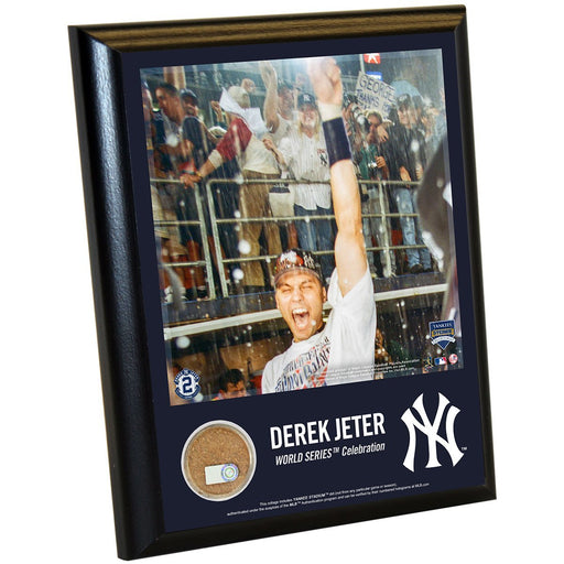 Derek Jeter New York Yankees 1998WS Celebration 8x10 Plaque with Game Used Yankee Stadium Dirt