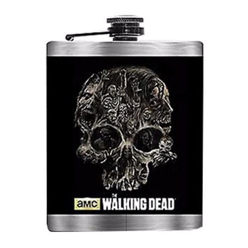 The Walking Dead Skull Flask                                