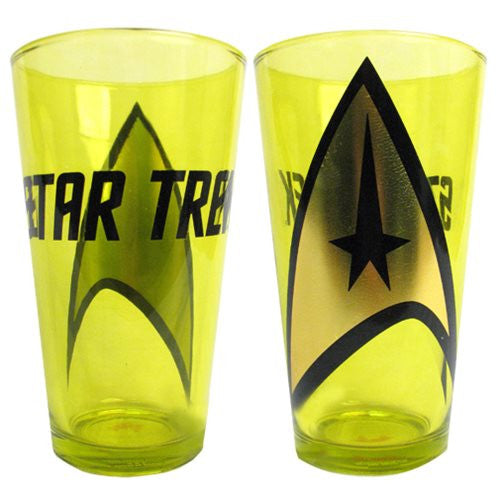 Star Trek Yellow Pint Glass                                 