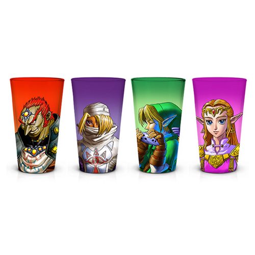 Legend of Zelda: Ocarina of Time Pint Glass 4-Pack          