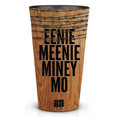 Walking Dead Eenie Meenie Minee Moe Pint Glass              