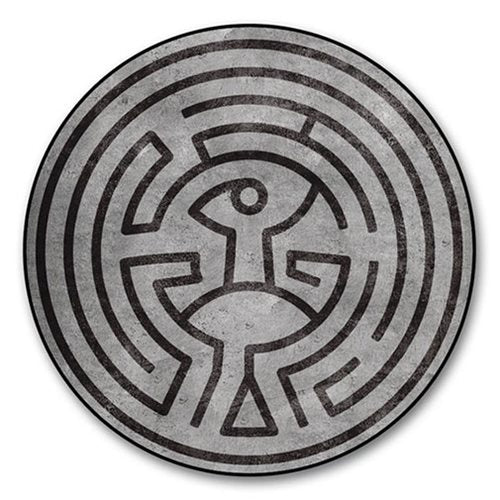 Westworld Maze Round Fleece Blanket                         