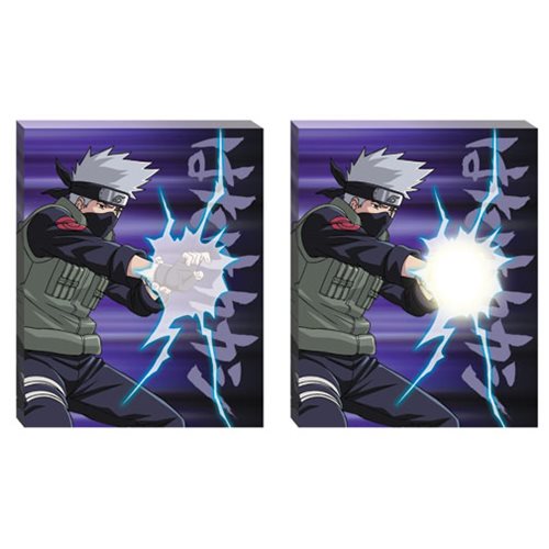 Naruto Shippuden Kakashi Chidori Light-Up Canvas Wall Art   