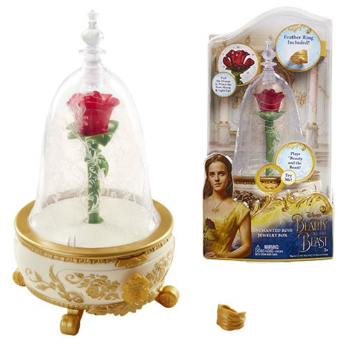 Beauty and the Beast Live Action Enchanted Rose Jewelry Box 