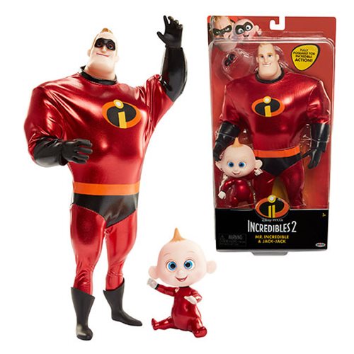 Incredibles 2 Mr. Incredible and Jack-Jack Costumed Dolls   