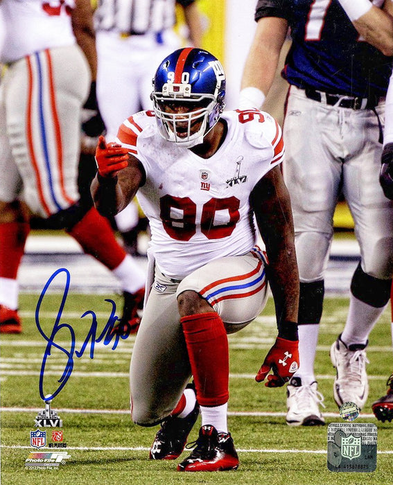 Jason Pierre-Paul Signed Super Bowl XLVI Point 8x10