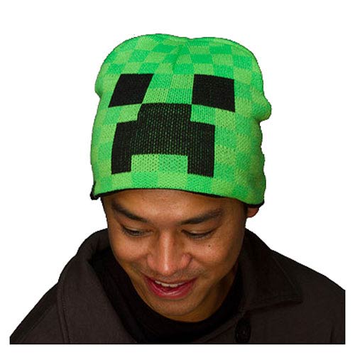 Minecraft Creeper Face Beanie                               