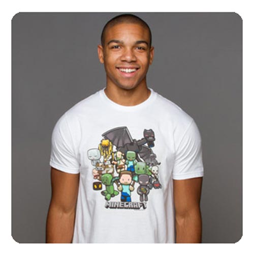 Minecraft Party White Premium T-Shirt                       