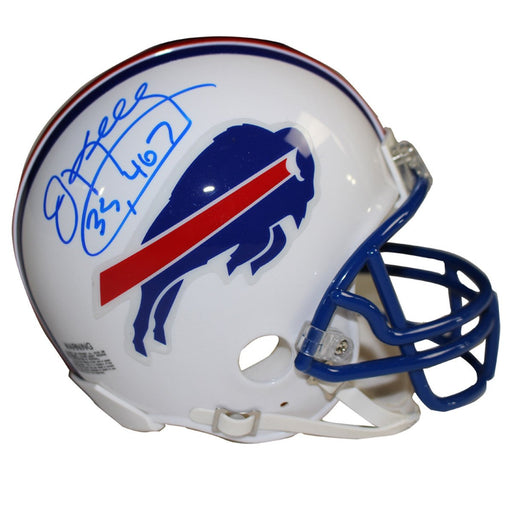 Jim Kelly Signed Buffalo Bills White Mini Helmet w/ "35 467 Yds" Insc.