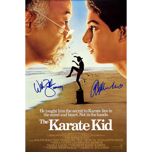 Ralph Macchio/Billy Zabka Dual Signed The Karate Kid 24x36 Poster