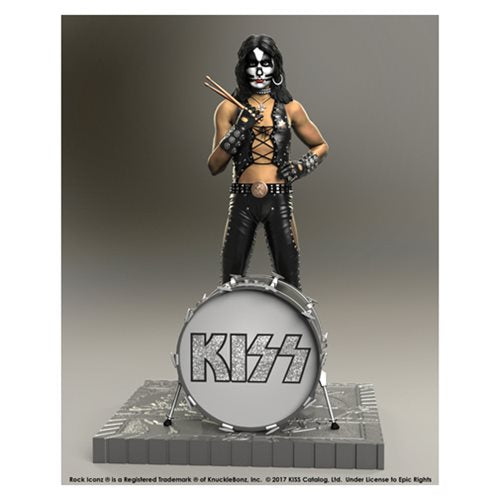 KISS Hotter Than Hell Peter Criss Rock Iconz Statue         