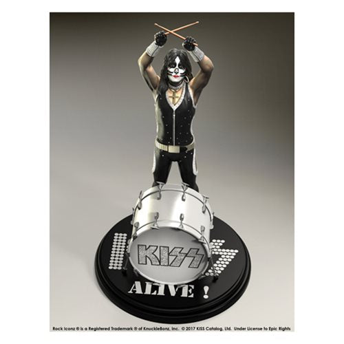 KISS Alive Peter Criss Rock Iconz Statue                    