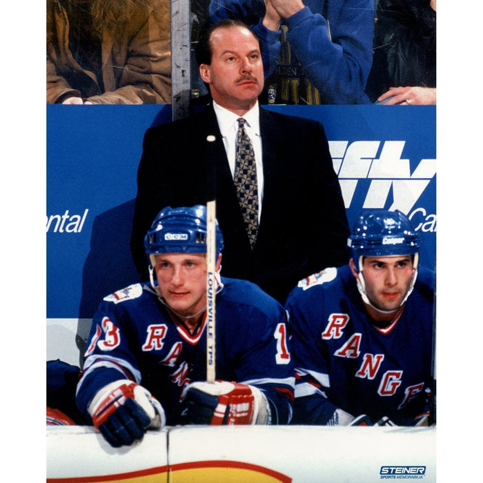 Mike Keenan New York Rangers Coach Vertical 8x10 Photo uns (Getty# 238548)- PF