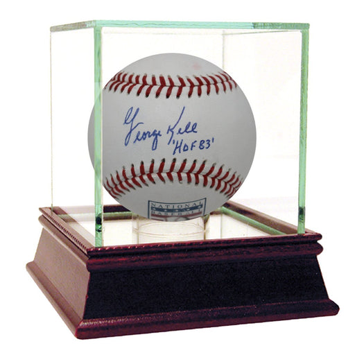 George Kell Signed Hall of Fame Logo Baseball HOF 83 Inscription JSA