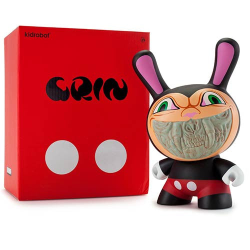 Kidrobot Grin Dunny by Ron English 8-inch Vinyl Figure      