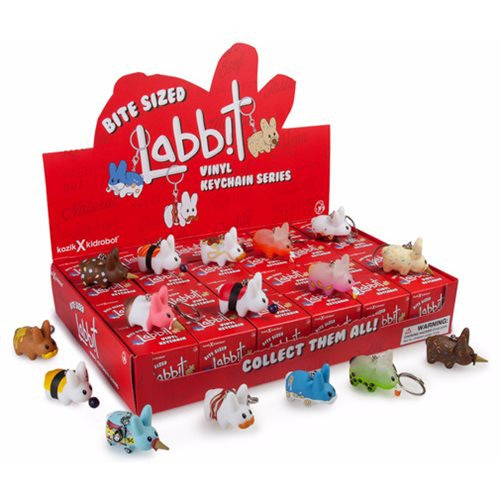 Bite Sized Labbit Vinyl Key Chains Display Case             