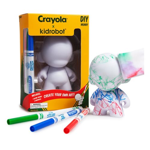 Kidrobot Crayola 4-Inch DIY Munny Vinyl Figure              