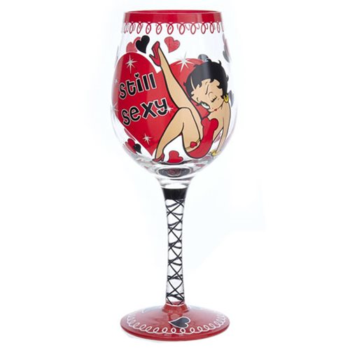 Betty Boop Still Sexy 15 oz. Wine Glass                     