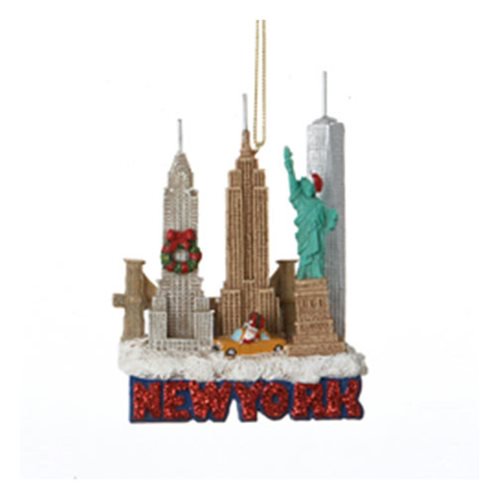 New York Skyline 3 3/4-Inch Resin Ornament                  