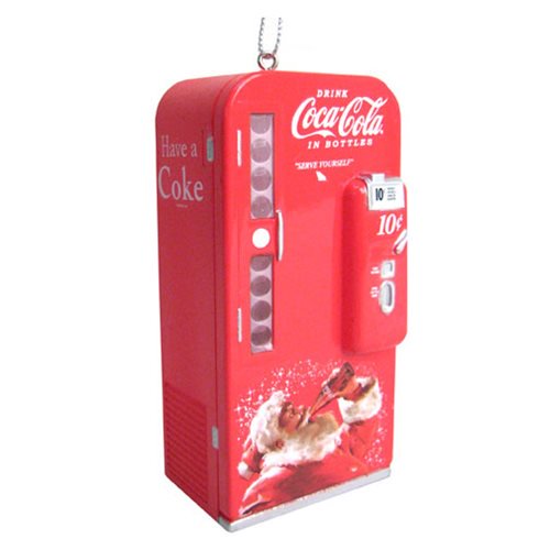 Coca-Cola Santa Vending Machine 3 3/4-Inch Ornament         