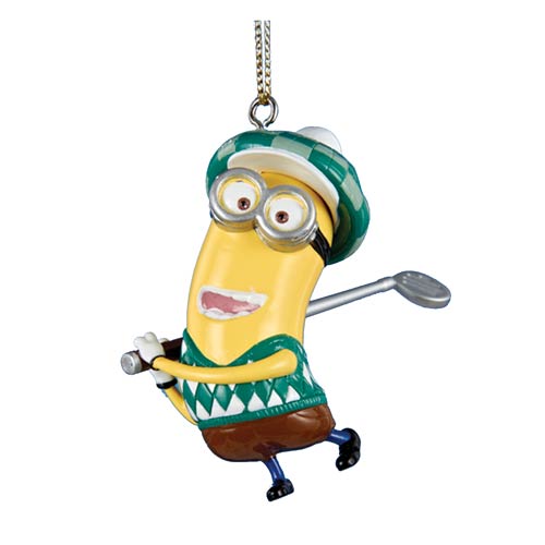 Despicable Me Golfer Dave Figural Resin Ornament            