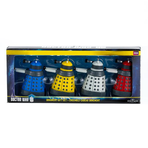 Doctor Who Dalek 2 1/4-Inch Mini-Ornament Gift 4-Pack       