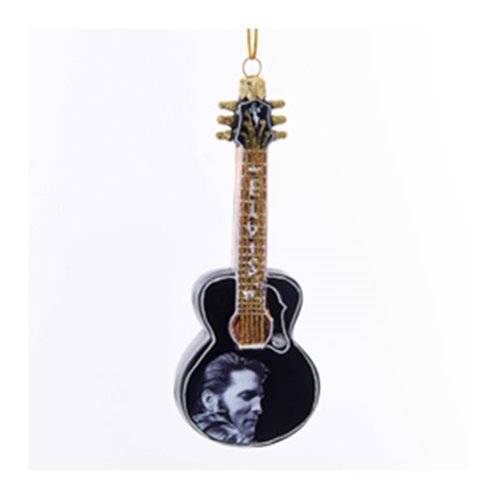 Elvis Presley Guitar 5-Inch Glass Ornament                  