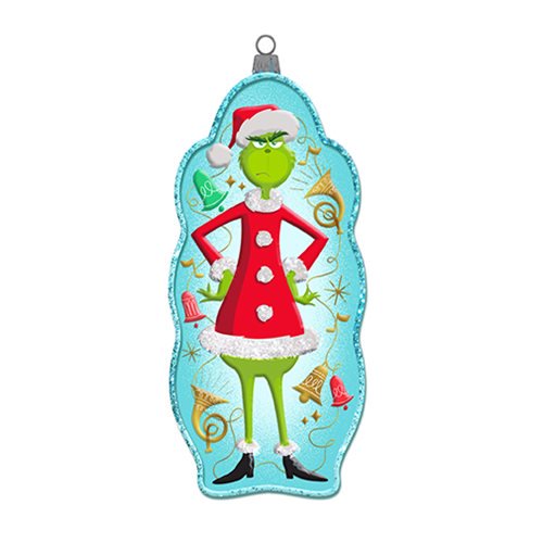 The Grinch 4 3/4-Inch Glass Ornament                        