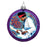 Purple Haze 100mm Glass Disc Ornament                       