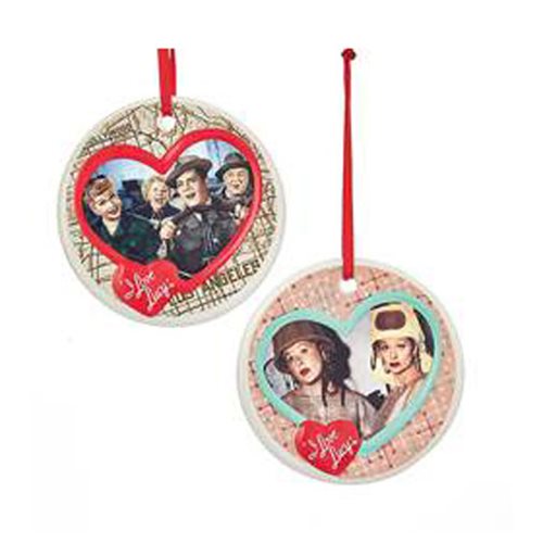 I Love Lucy Porcelain Disc Ornament Case                    