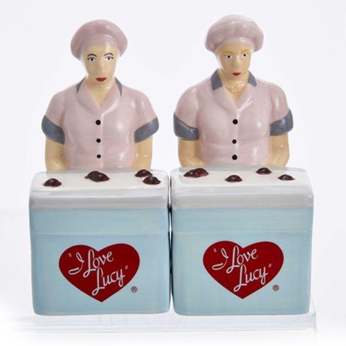 I Love Lucy Chocolate Factory Salt and Pepper Shaker Set    