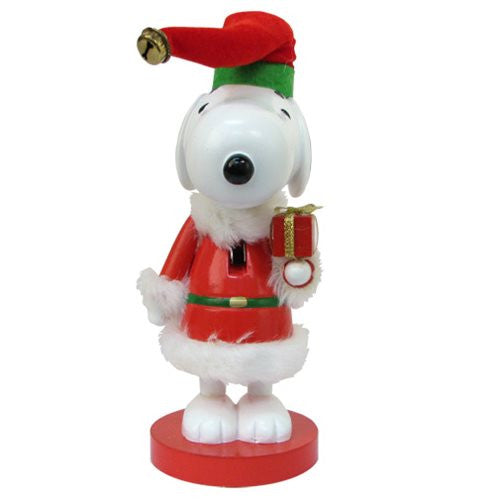 Peanuts Snoopy in Red Santa Suit 10-Inch Nutcracker         