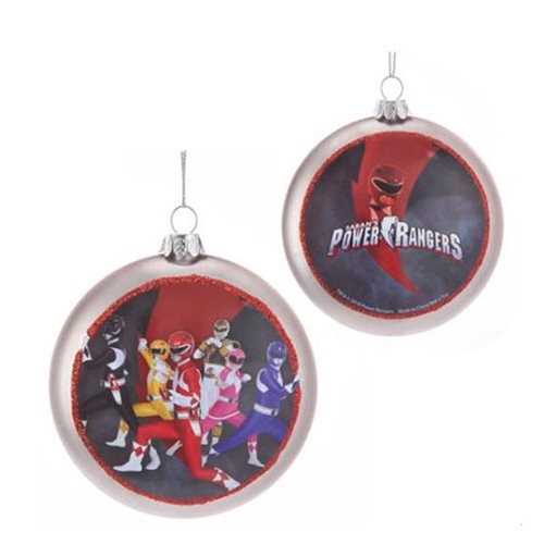 Power Rangers 100mm Glass Disc Ornament                     