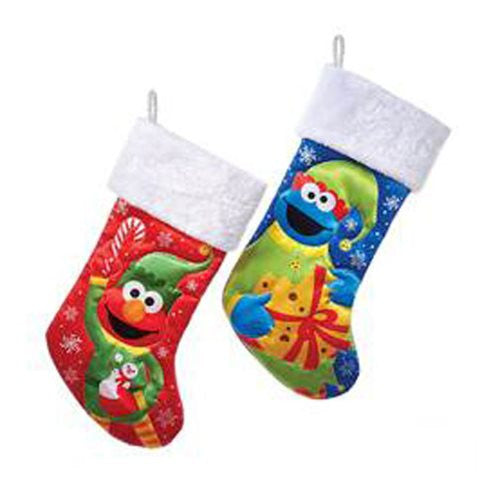 Sesame Street Elmo and Cookie Monster 19-Inch Stocking Case 