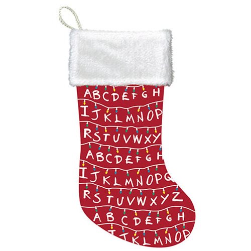 Stranger Things Lights Red and White Printed Stocking       