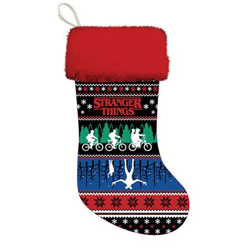 Stranger Things Red Cuff Printed Stocking                   