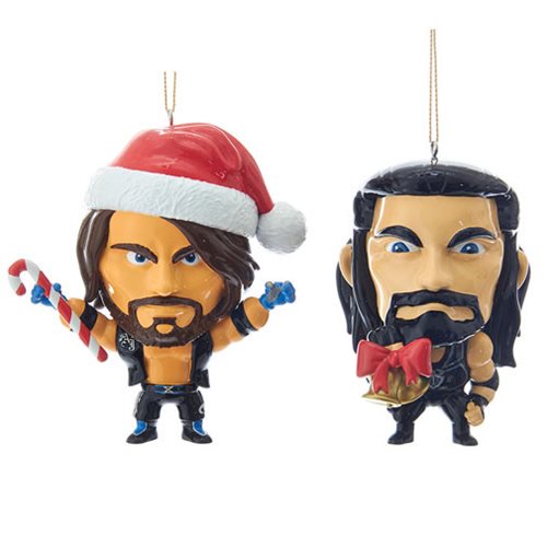 WWE AJ Styles and Roman Reigns Ornament Case                