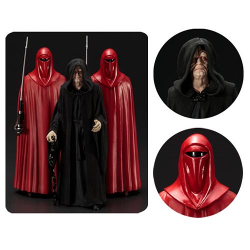 Star Wars Emperor Palpatine Royal Guards ArtFX+ Statue 3-Pk 