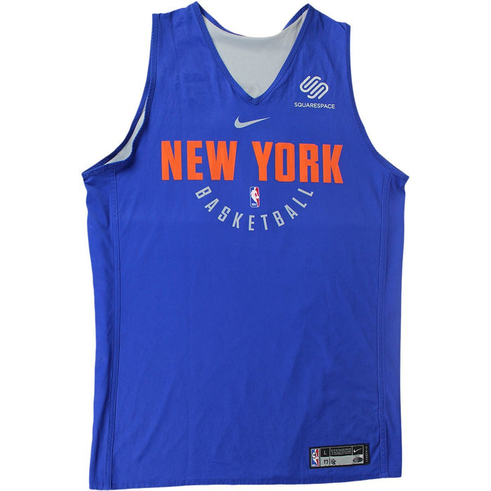 Emmanuel Mudiay New York Knicks Game Used #1 Reversible Practice Jersey (L)