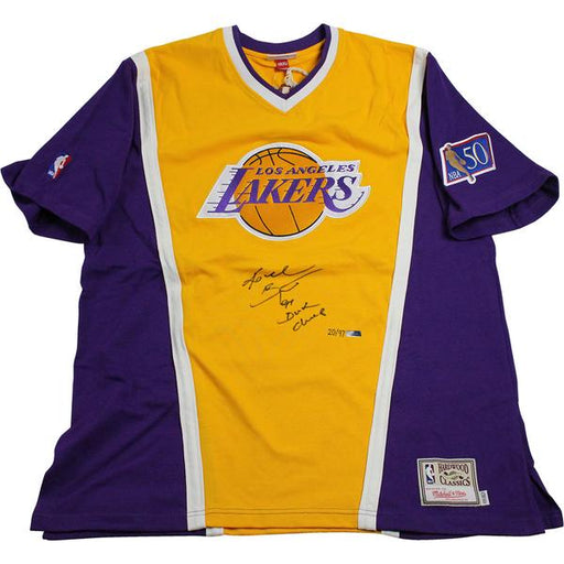 Kobe Bryant Signed Mitchell & Ness Shooting Shirt w/ "97 Dunk Champ" Insc (LE/97)(Panini Auth)