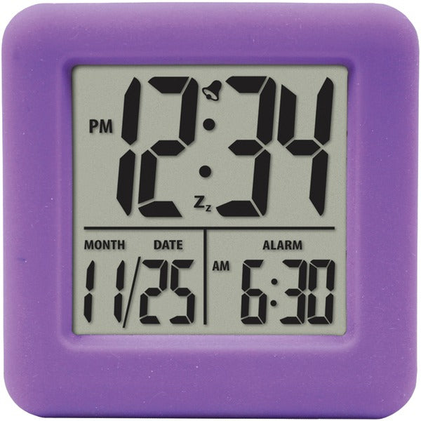 SOFT CUBE ALARM CLOCK PUR