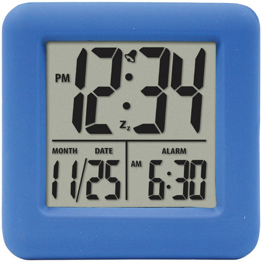 SOFT CUBE ALARM CLOCK BLU