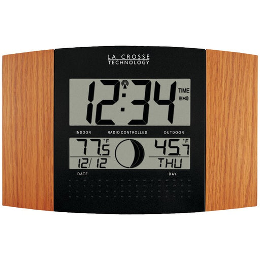 DIGI ATOMIC CLOCK OAK