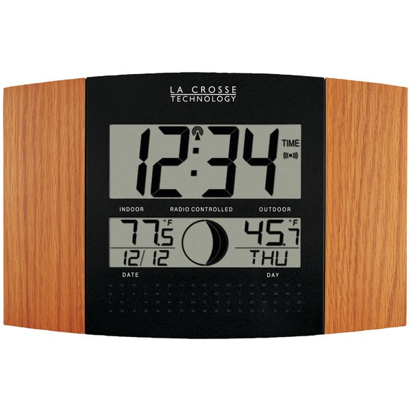 DIGI ATOMIC CLOCK OAK