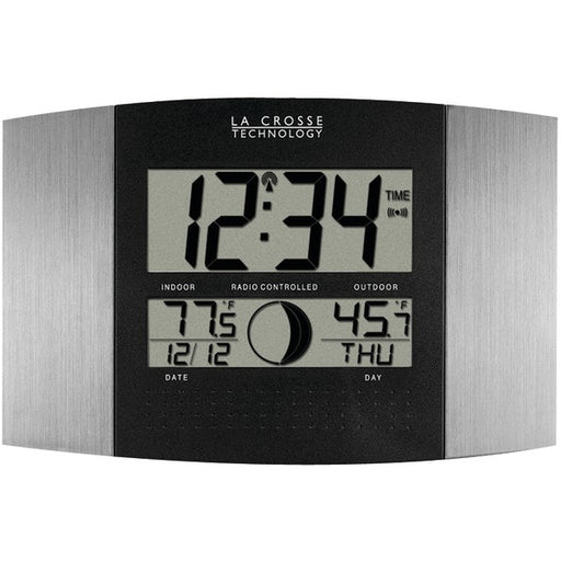 DIGI ATOMIC CLOCK BRUSHED