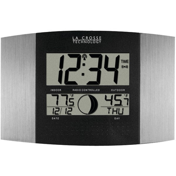 DIGI ATOMIC CLOCK BRUSHED